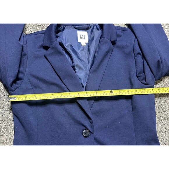 Gap Academy Blazer Women’s 6 Navy Blue Office Corporate Single Button Jacket - Picture 6 of 9